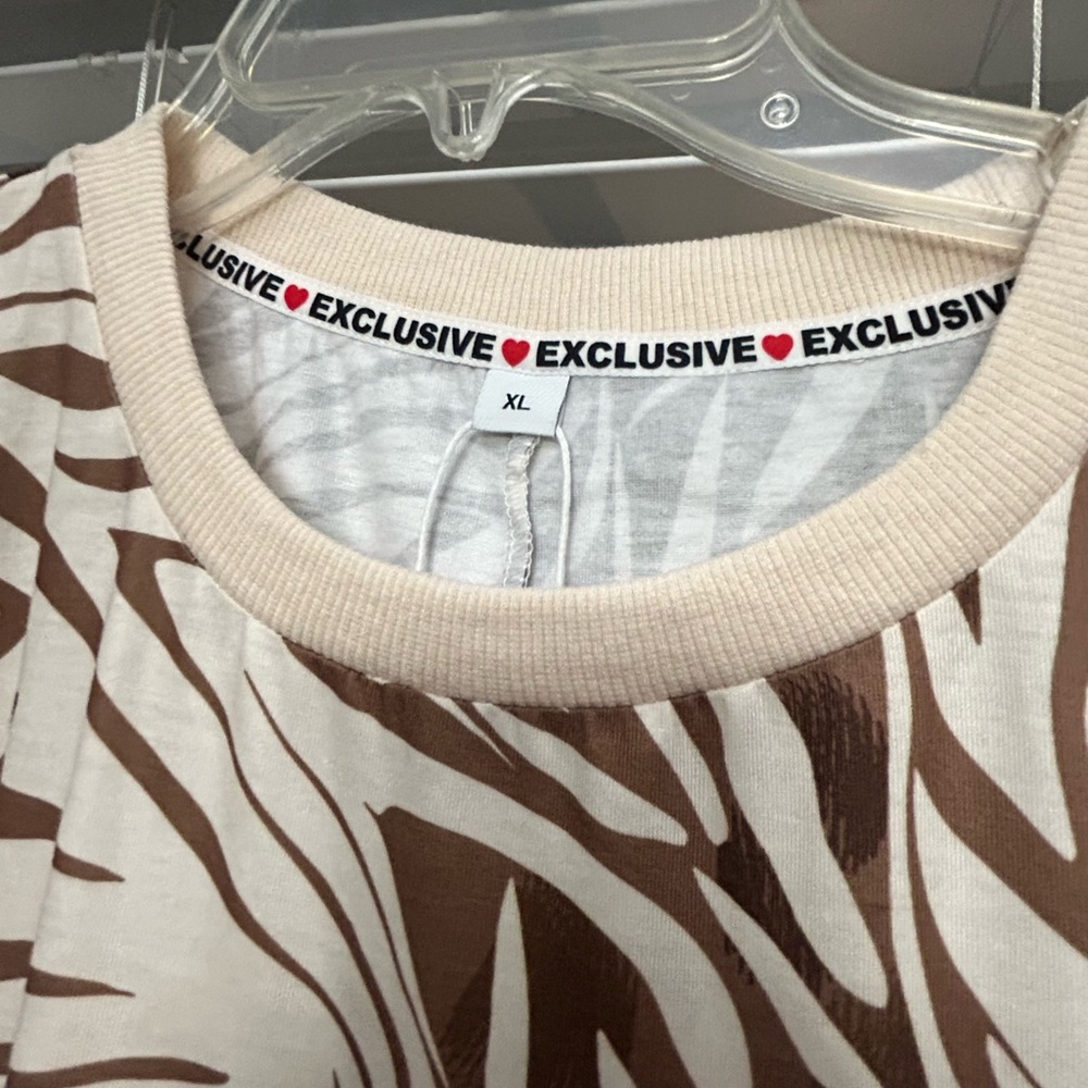 Exclusive Heart, Zebra print, maxi dress, size XL - Picture 3 of 10